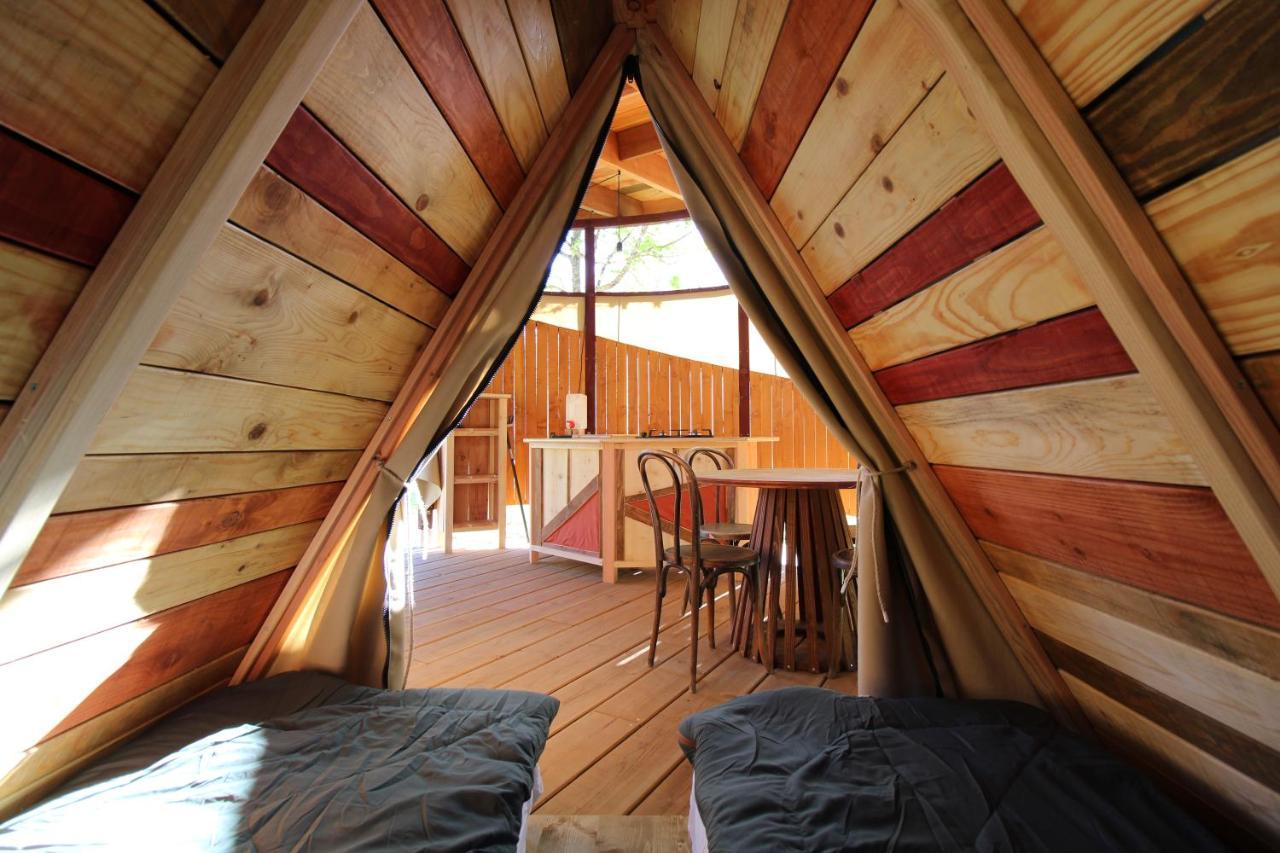 Habitat Createur - Hebergements Insolites Au Camping Municipal "Les Ecureuils" Recoubeau-Jansac エクステリア 写真